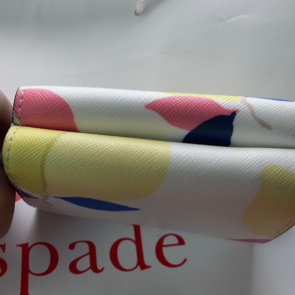 Kate spade micro tri fold wallet lemon zest - Picture 4 of 13